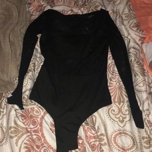 Black See-through body suit